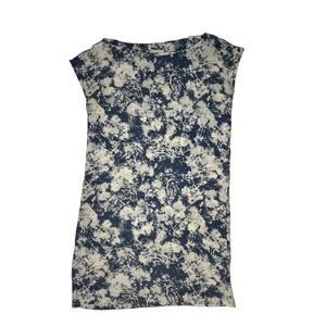 Club Monaco 100% Silk Woman's Dress Short Sleeve Blue Size 0